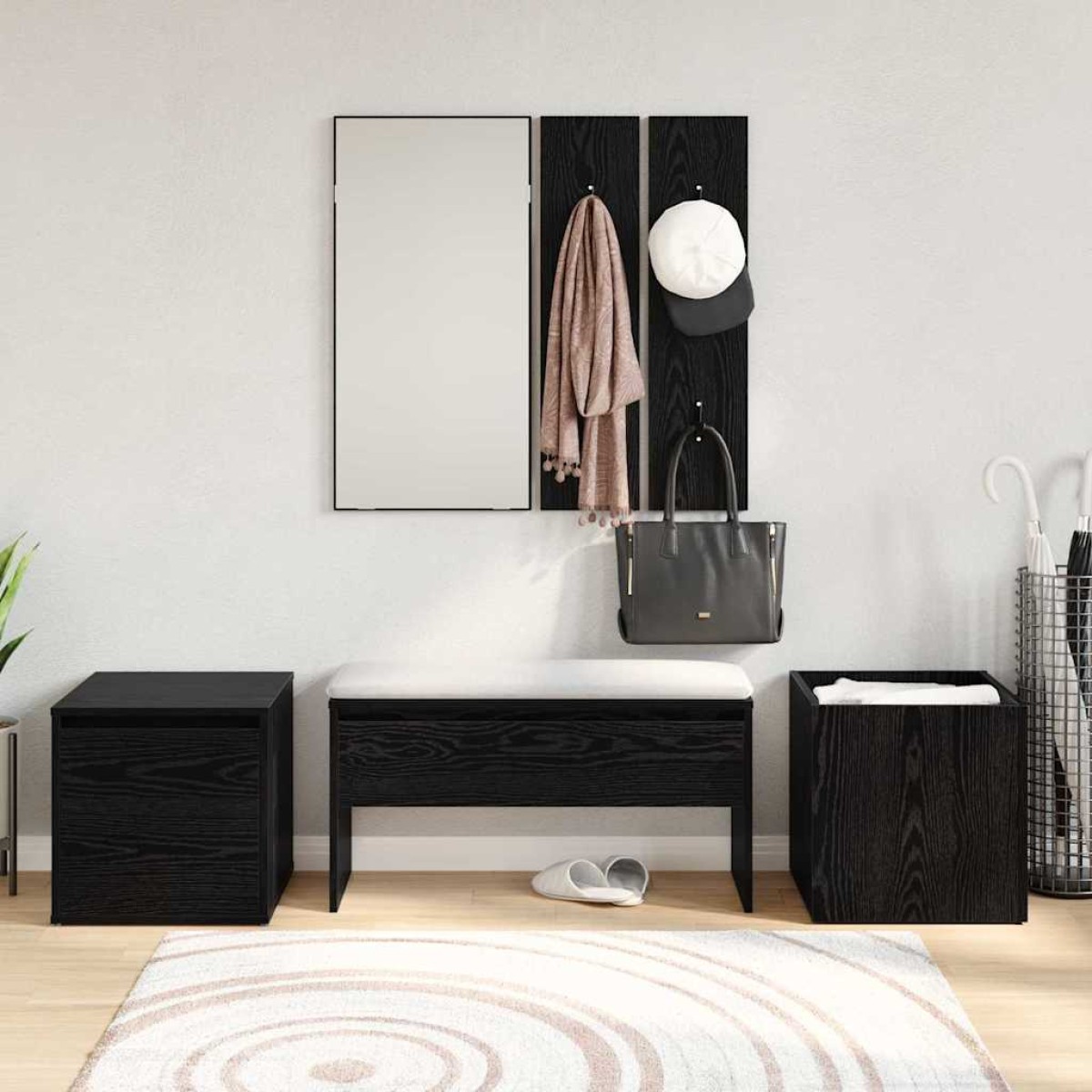 vidaXL Σετ επίπλων χωλ 6 τμχ. 80 x 31 x 40 εκ Επεξεργασμένο Ξύλο