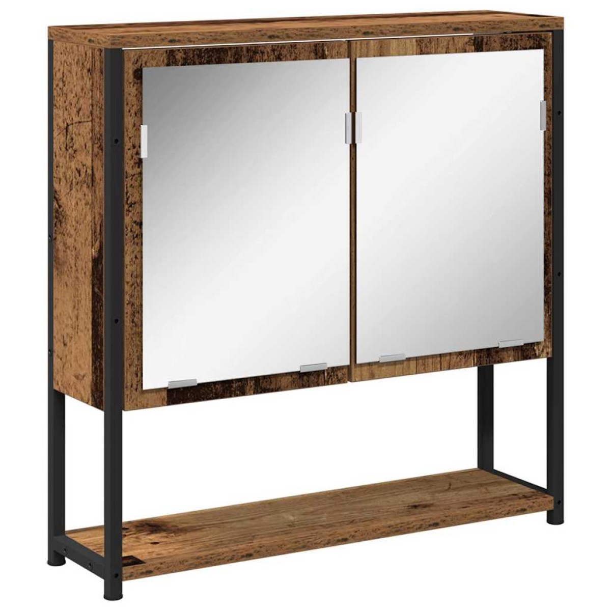 vidaXL Σετ Επίπλων Μπάνιου 3 τμχ. Παλιό Ξύλο 33 x 33 x 185,5 εκ
