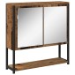 vidaXL Σετ Επίπλων Μπάνιου 3 τμχ. Παλιό Ξύλο 33 x 33 x 185,5 εκ