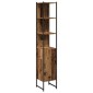 vidaXL Σετ Επίπλων Μπάνιου 3 τμχ. Παλιό Ξύλο 33 x 33 x 185,5 εκ