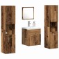 vidaXL Σετ Επίπλων Μπάνιου 4 pcs Παλιό Ξύλο Επεξεργασμένο ξύλο
