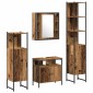 vidaXL Σετ Επίπλων Μπάνιου 4 τμχ. Παλιό Ξύλο 33 x 33 x 185,5 εκ