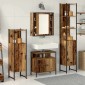 vidaXL Σετ Επίπλων Μπάνιου 4 τμχ. Παλιό Ξύλο 33 x 33 x 185,5 εκ