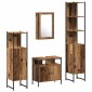 vidaXL Σετ Επίπλων Μπάνιου 4 τμχ. Παλιό Ξύλο 33 x 33 x 185,5 εκ