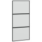vidaXL Συρόμενη πόρτα με σετ υλικού 102,5x205 cm από γυαλί&Αλουμίνιο