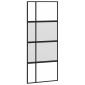 vidaXL Συρόμενη πόρτα με σετ υλικού 90x205 cm από γυαλί και αλουμίνιο