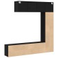 vidaXL Ράφι Βιβλίων 12 επίπεδα 3 τμχ. 36 x 30 x 143 cm Μαύρη Οξυά