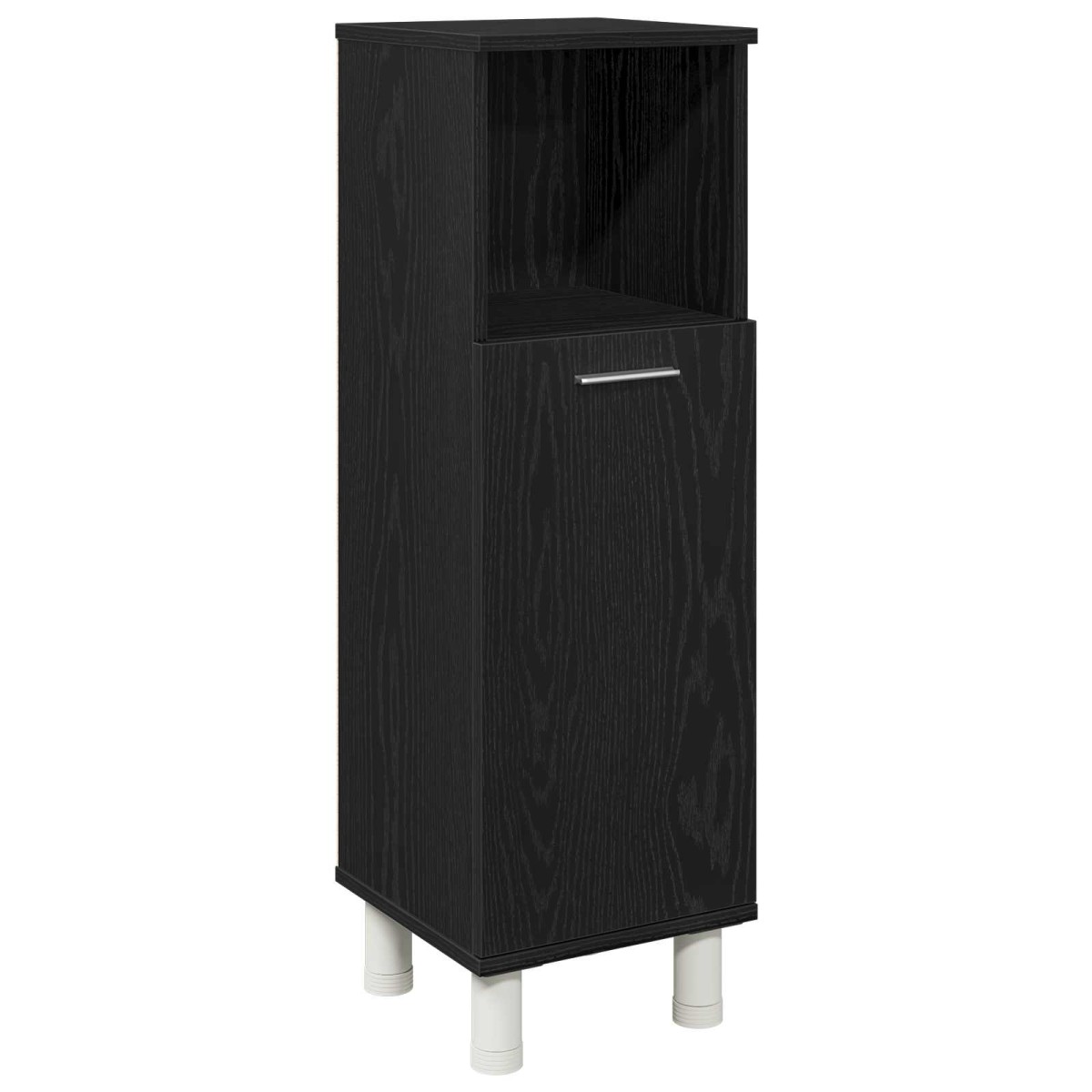 vidaXL Σετ Επίπλων Μπάνιου 3 τμχ. Μαύρο 30 x 30 x 99,5 εκ