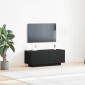 vidaXL Ντουλάπι TV 100 x 35 x 40 εκ Μαύρη Οξυά Επεξεργασμένο Ξύλο