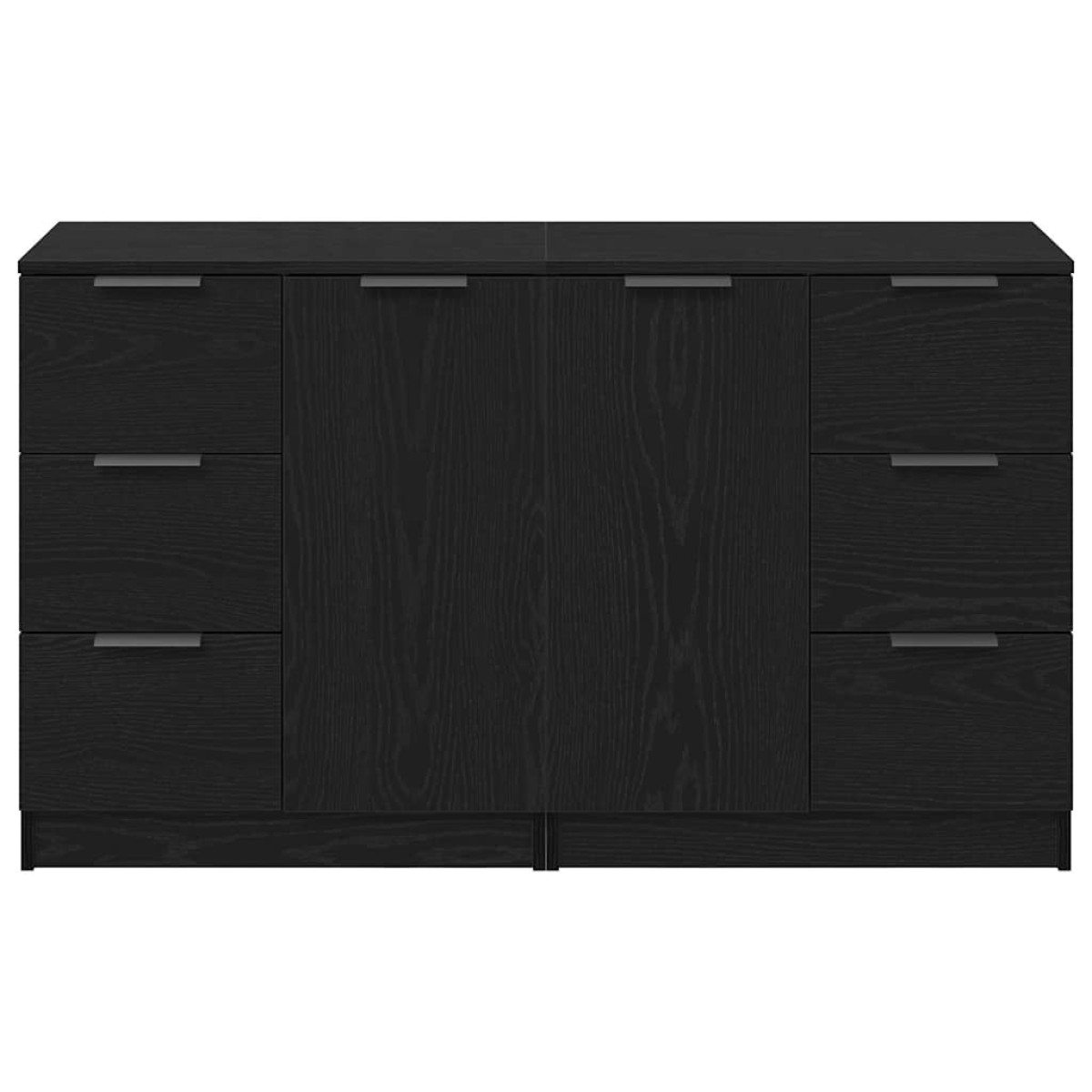 vidaXL Πλαϊνό γραφείο Μαύρη Οξυά 120 x 30 x 70 cm Επεξεργασμένο Ξύλο