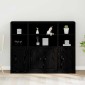 vidaXL Highboard Μαύρη Οξυά 132 x 35,5 x 103,5 εκ. Επεξεργασμένο Ξύλο