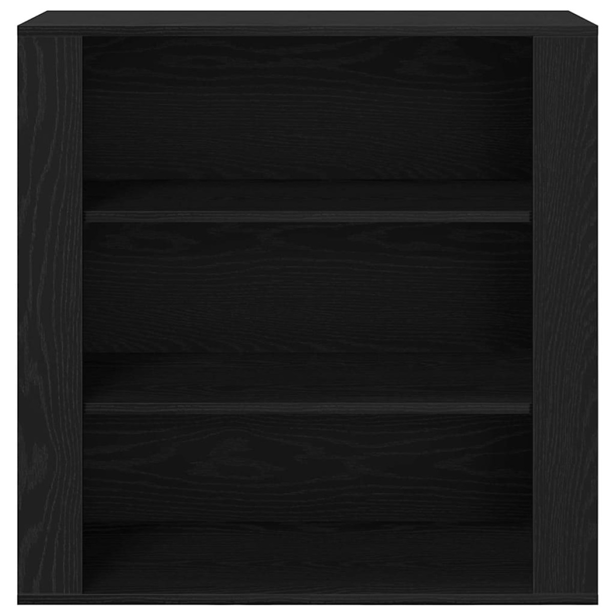 vidaXL Highboard Μαύρη Οξυά 80 x 33 x 150 εκ Επεξεργασμένο Ξύλο