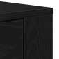 vidaXL Πλαϊνό γραφείο Μαύρη Οξυά 160 x 33 x 70 εκ. Επεξεργασμένο Ξύλο