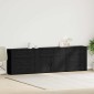 vidaXL Πλαϊνό γραφείο Μαύρη Οξυά 240 x 33 x 70 εκ. Επεξεργασμένο Ξύλο