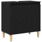 vidaXL Σετ Επίπλων Μπάνιου 3 τμχ. Μαύρη Οξυά 30 x 30 x 180 cm