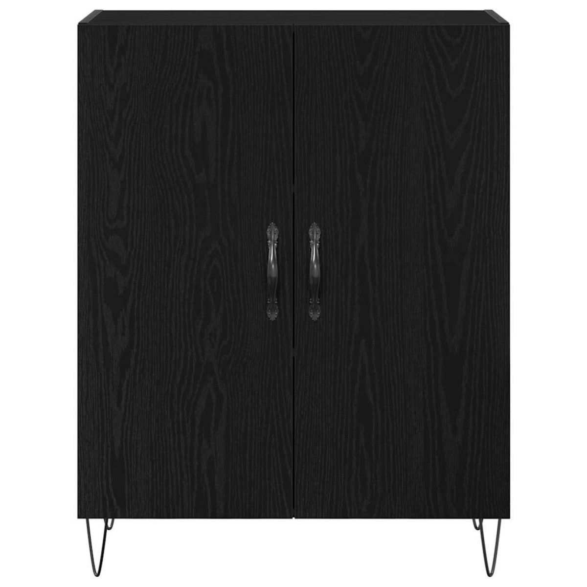 vidaXL Highboard 2 τμχ. Μαύρη Οξυά 69,5 x 34 x 180 εκ.