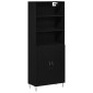 vidaXL Highboard 2 τμχ. Μαύρη Οξυά 69,5 x 34 x 180 εκ.