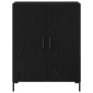 vidaXL Highboard Μαύρη Οξυά 69,5 x 34 x 180 εκ. Επεξεργασμένο Ξύλο