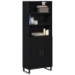 vidaXL Highboard 2 τμχ. Μαύρη Οξυά 69,5 x 34 x 180 εκ.