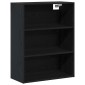 vidaXL Highboard 2 τμχ. Μαύρη Οξυά 69,5 x 34 x 180 εκ.