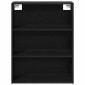 vidaXL Highboard 2 τμχ. Μαύρη Οξυά 69,5 x 34 x 180 εκ.