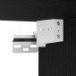 vidaXL Highboard 2 τμχ. Μαύρη Οξυά 69,5 x 34 x 180 εκ.