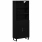 vidaXL Highboard 2 τμχ. Μαύρη Οξυά 69,5 x 34 x 180 εκ.