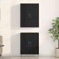 vidaXL Highboard 2 τμχ. Μαύρη Οξυά 69,5 x 34 x 180 εκ.