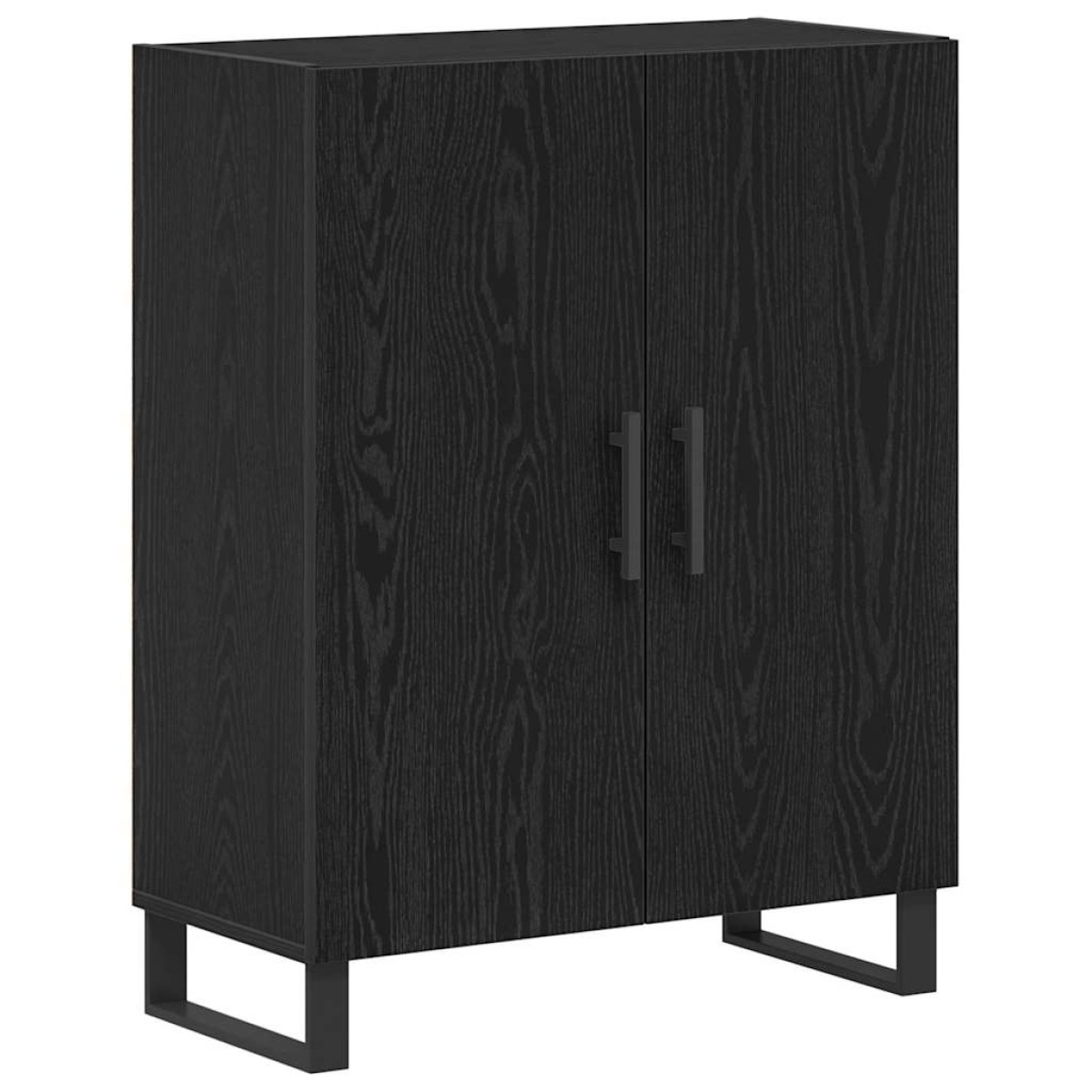 vidaXL Highboard 2 τμχ. Μαύρη Οξυά 69,5 x 34 x 180 εκ.