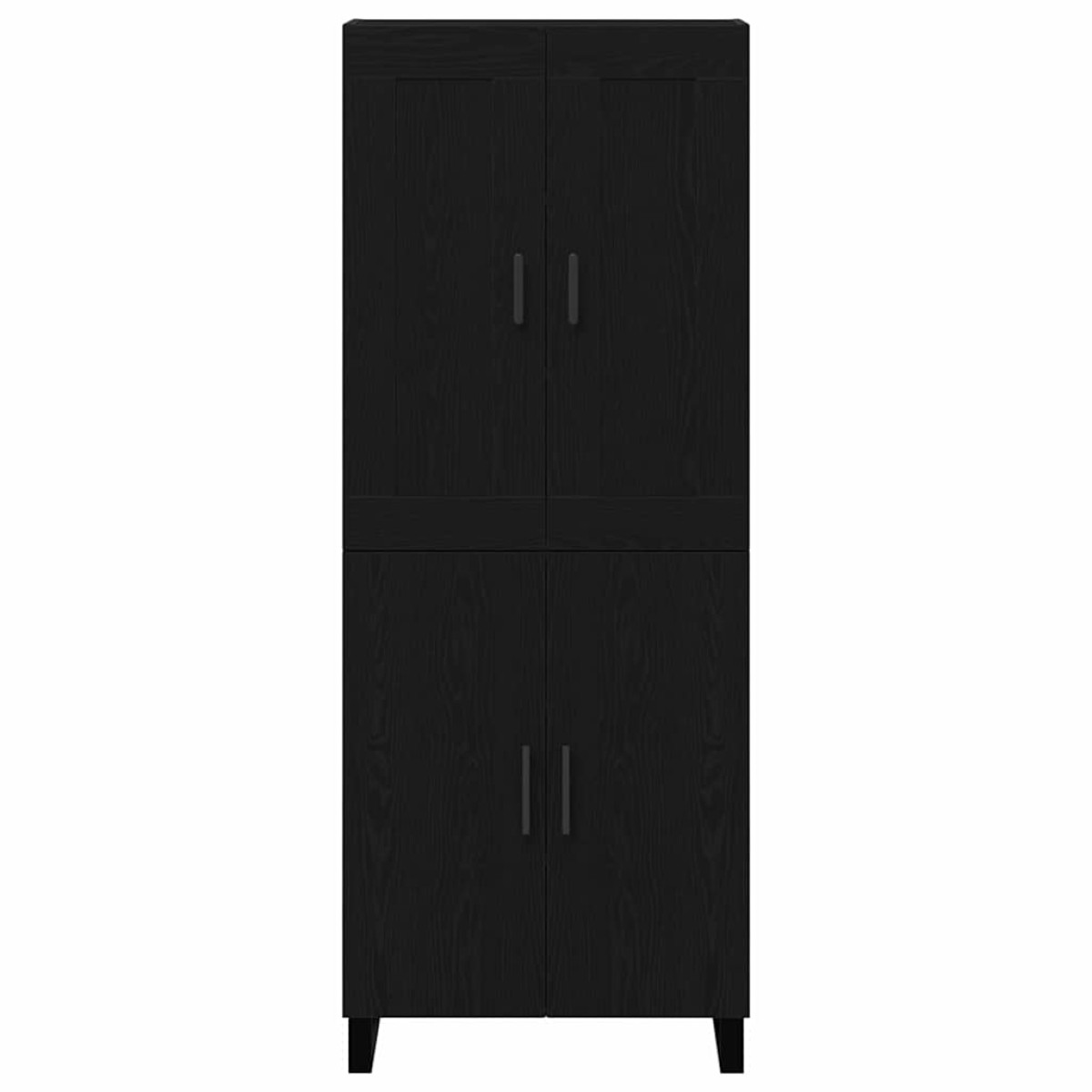 vidaXL Highboard 2 τμχ. Μαύρη Οξυά 69,5 x 34 x 180 εκ.