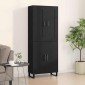 vidaXL Highboard 2 τμχ. Μαύρη Οξυά 69,5 x 34 x 180 εκ.
