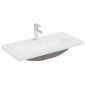 vidaXL Ντουλάπι Μπάνιου Μαύρη Οξυά 90 x 38,5 x 46 cm