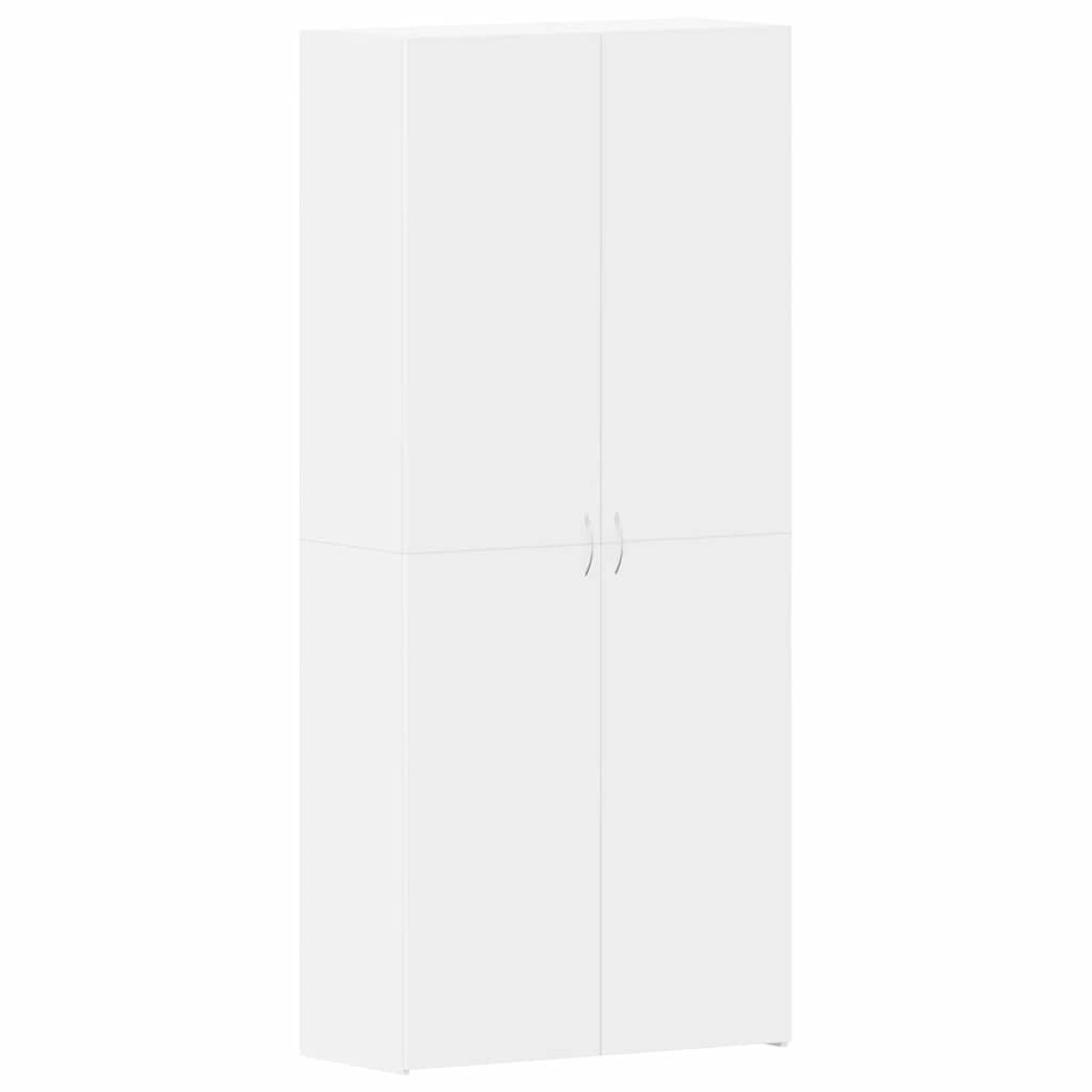 vidaXL Ντουλάπα Παπουτσιών 80 x 35.5 x 180 εκ Επεξεργασμένο Ξύλο Λευκό