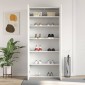 vidaXL Ντουλάπα Παπουτσιών 80 x 35.5 x 180 εκ Επεξεργασμένο Ξύλο Λευκό