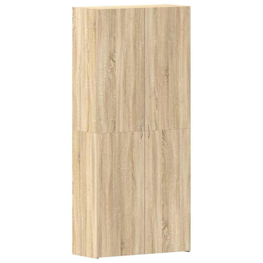 vidaXL Ντουλάπα Παπουτσιών 80 x 35.5 x 180 εκ Επεξεργασμένο Ξύλο Καφέ