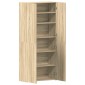 vidaXL Ντουλάπα Παπουτσιών 80 x 35.5 x 180 εκ Επεξεργασμένο Ξύλο Καφέ