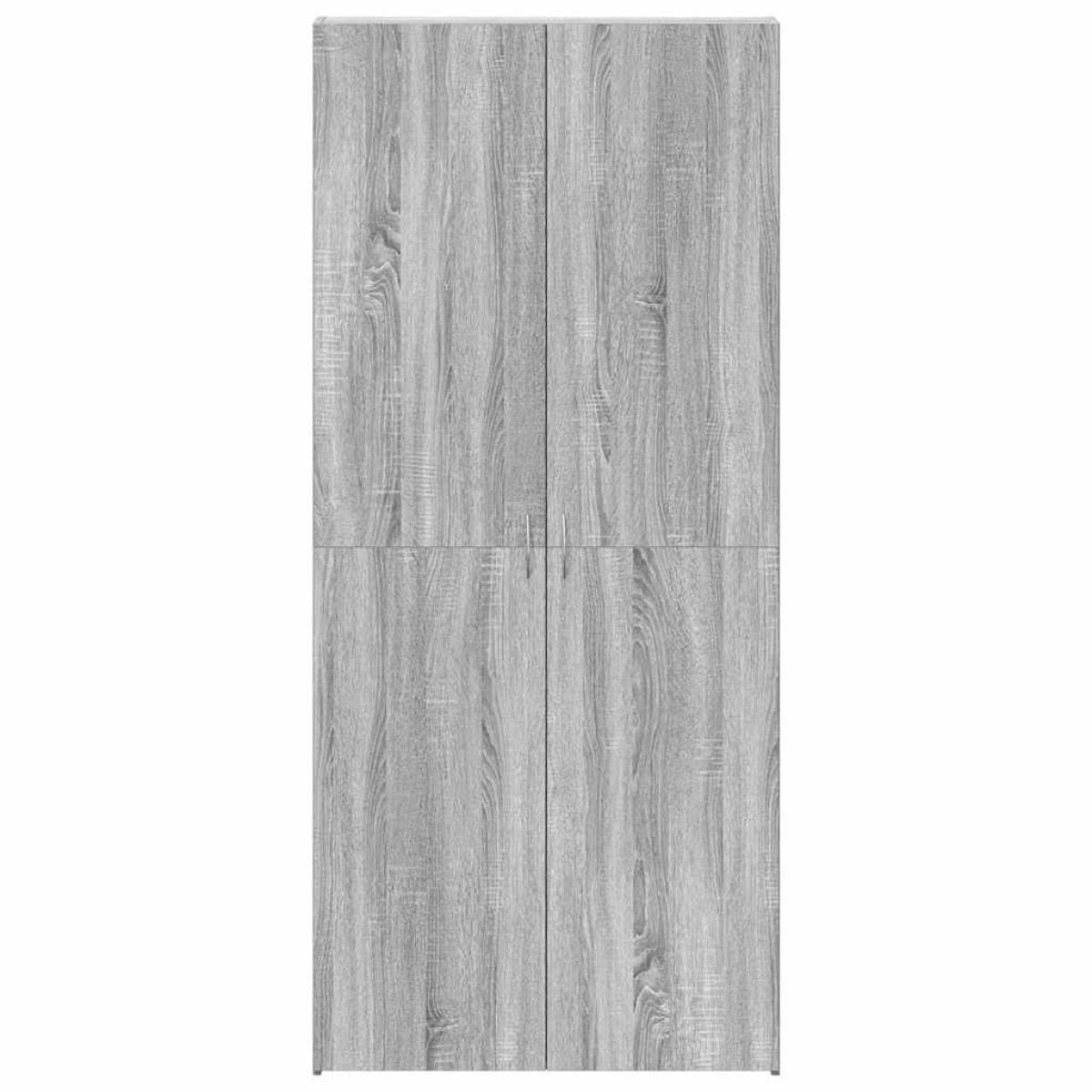 vidaXL Ντουλάπα Παπουτσιών 80 x 35.5 x 180 εκ Επεξεργασμένο Ξύλο Γκρι