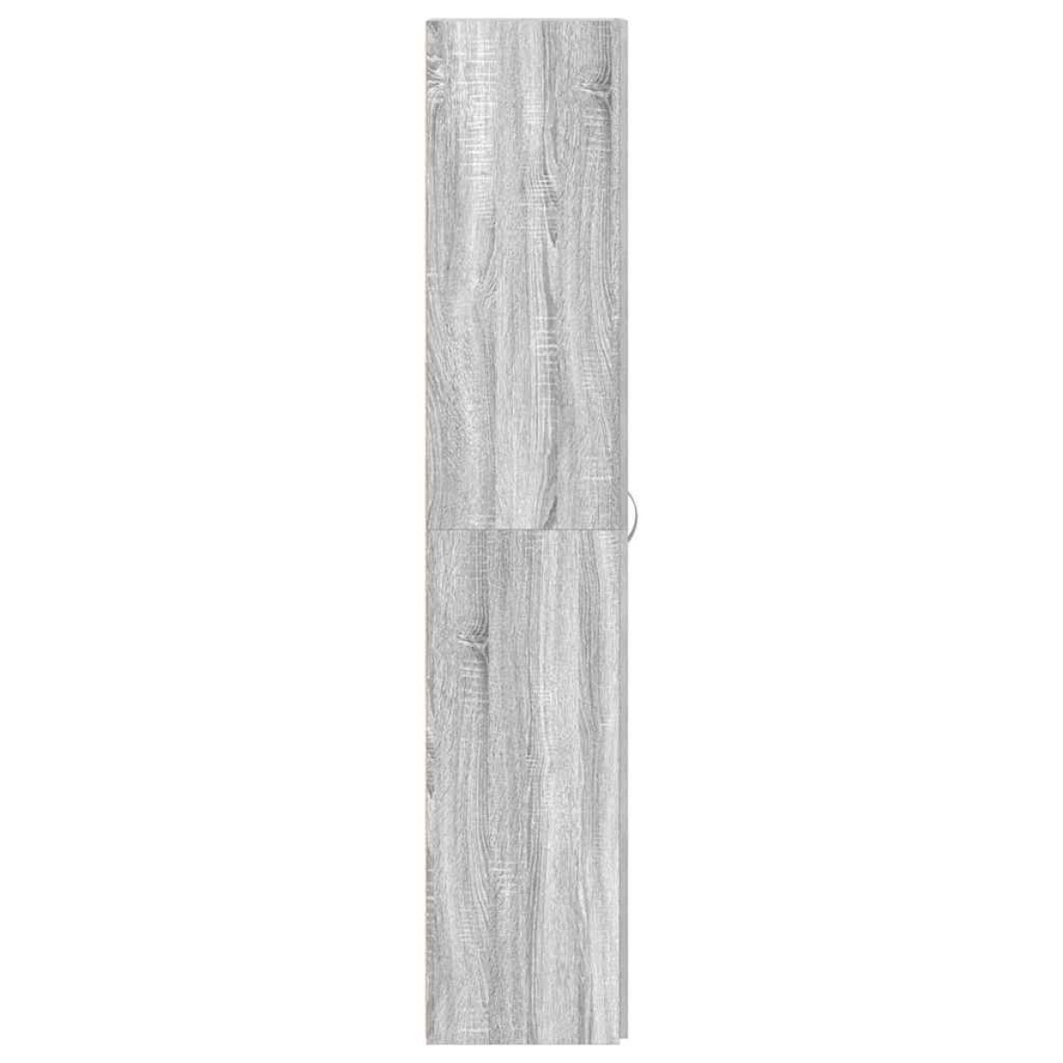 vidaXL Ντουλάπα Παπουτσιών 80 x 35.5 x 180 εκ Επεξεργασμένο Ξύλο Γκρι