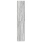 vidaXL Ντουλάπα Παπουτσιών 80 x 35.5 x 180 εκ Επεξεργασμένο Ξύλο Γκρι