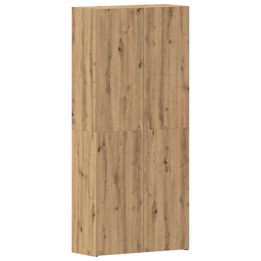 vidaXL Ντουλάπα Παπουτσιών 80 x 35.5 x 180 εκ Επεξεργασμένο Ξύλο Καφέ