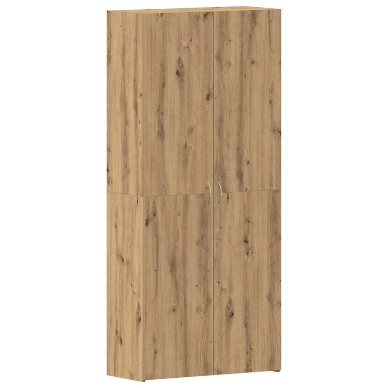 vidaXL Ντουλάπα Παπουτσιών 80 x 35.5 x 180 εκ Επεξεργασμένο Ξύλο Καφέ