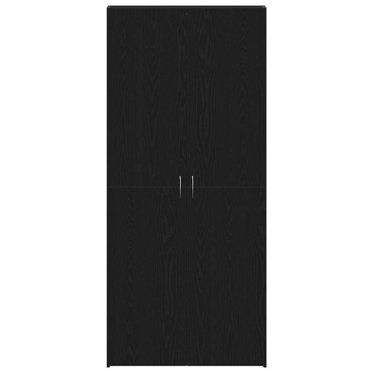vidaXL Ντουλάπα Παπουτσιών 80 x 35.5 x 180 εκ Επεξεργασμένο Ξύλο Μαύρο
