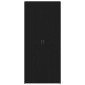 vidaXL Ντουλάπα Παπουτσιών 80 x 35.5 x 180 εκ Επεξεργασμένο Ξύλο Μαύρο