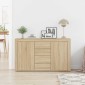 vidaXL Πλαϊνό γραφείο Δρύς Sonoma 120 x 36 x 69 εκ Επεξεργασμένο Ξύλο