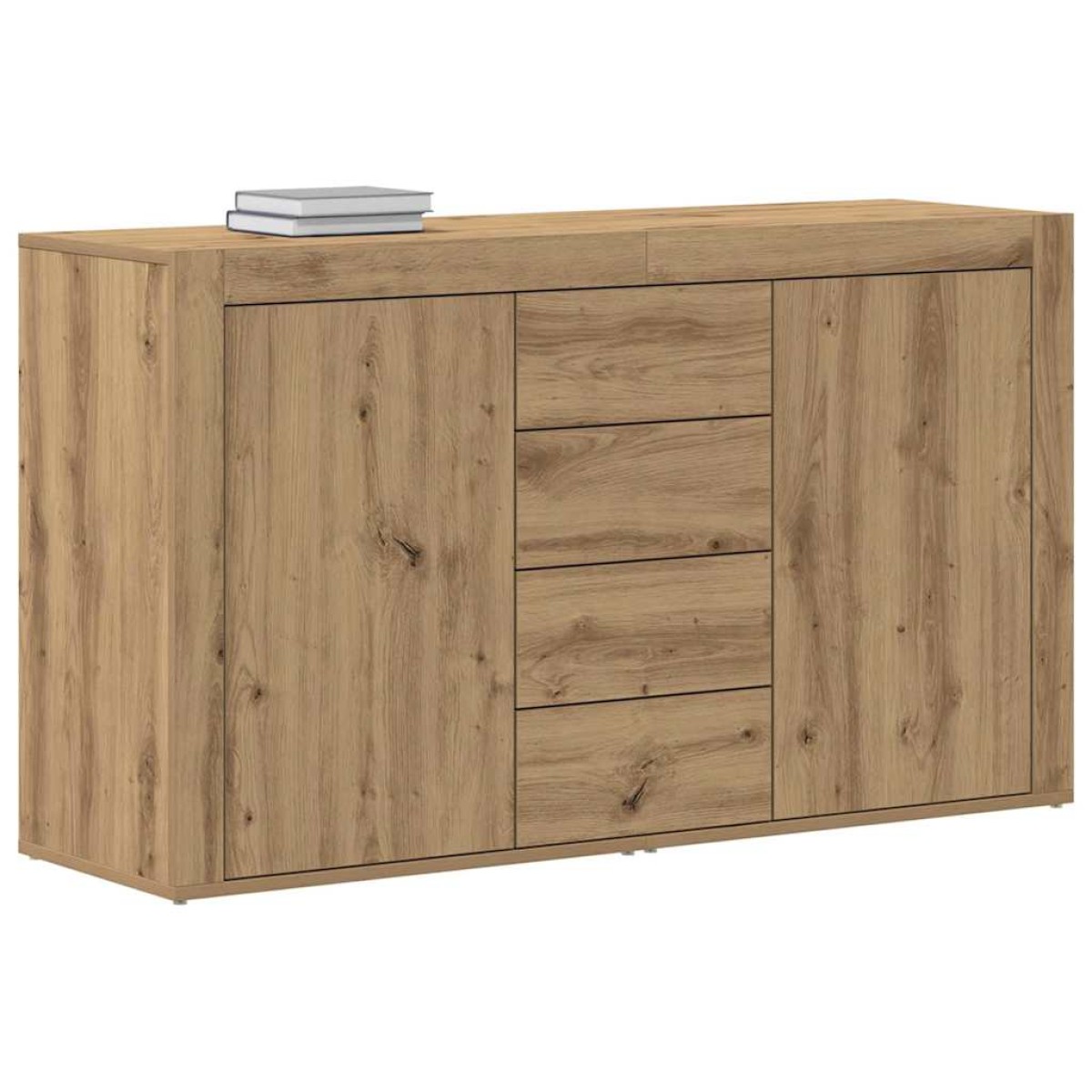 vidaXL Πλαϊνό γραφείο Artisan Oak 120 x 36 x 69 εκ Επεξεργασμένο Ξύλο