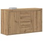 vidaXL Πλαϊνό γραφείο Artisan Oak 120 x 36 x 69 εκ Επεξεργασμένο Ξύλο