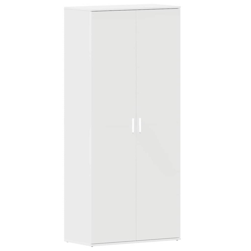 vidaXL Ντουλάπα Παπουτσιών 80 x 39 x 178 εκ Επεξεργασμένο Ξύλο Λευκό
