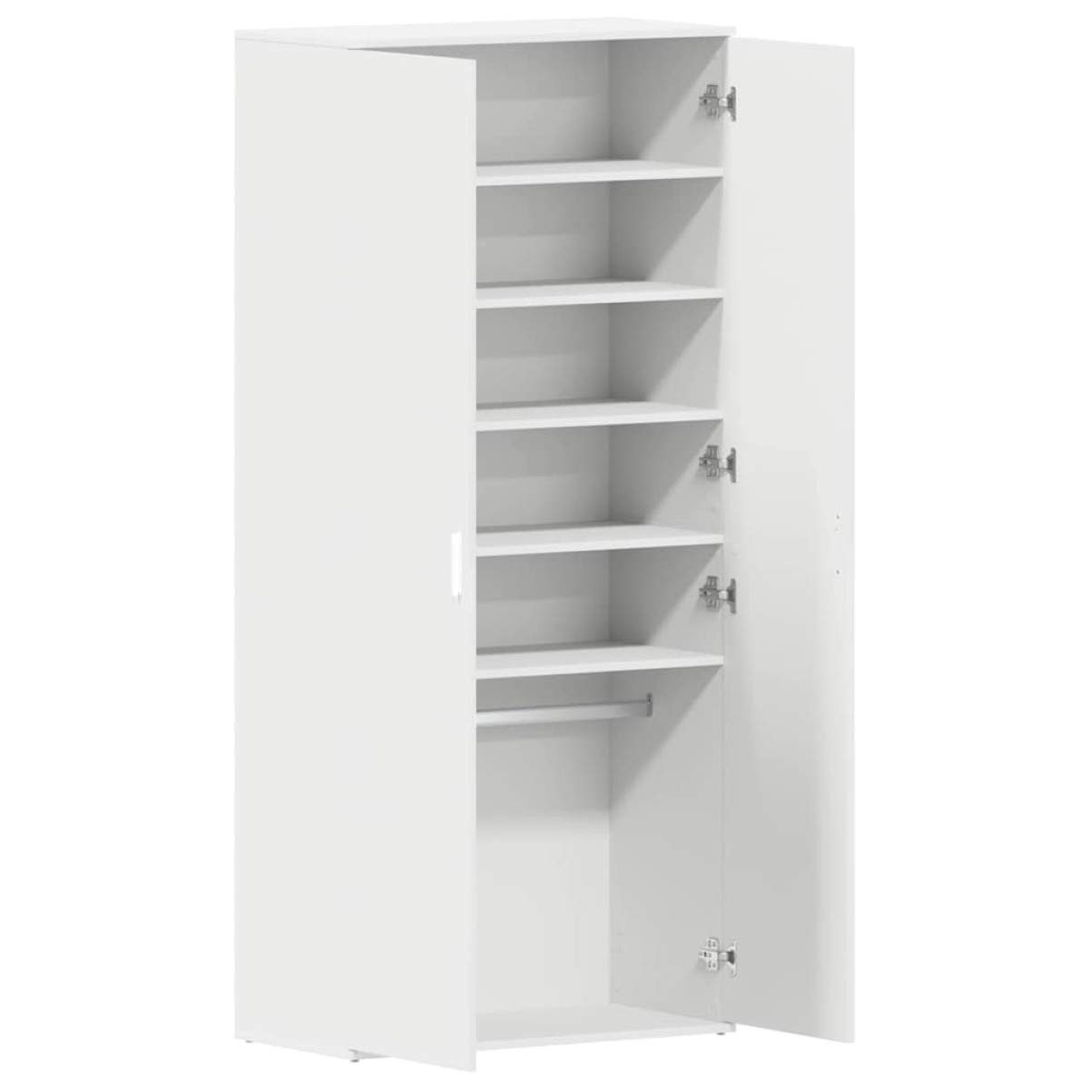 vidaXL Ντουλάπα Παπουτσιών 80 x 39 x 178 εκ Επεξεργασμένο Ξύλο Λευκό