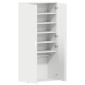 vidaXL Ντουλάπα Παπουτσιών 80 x 39 x 178 εκ Επεξεργασμένο Ξύλο Λευκό