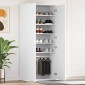 vidaXL Ντουλάπα Παπουτσιών 80 x 39 x 178 εκ Επεξεργασμένο Ξύλο Λευκό